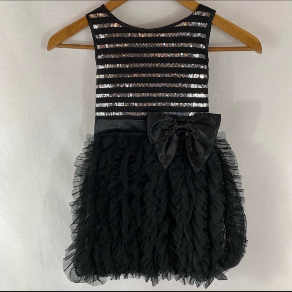 Biscotti dress black sequin size 6 7